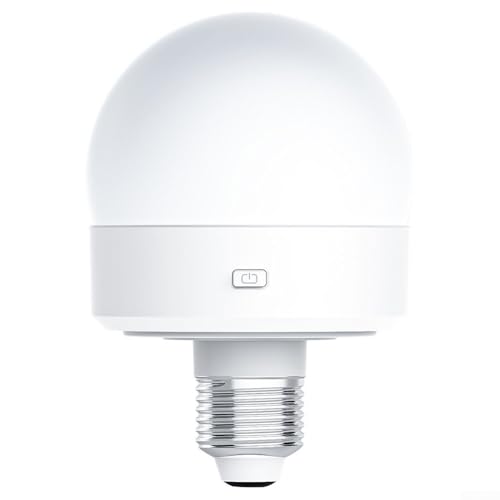 Wiederaufladbare RGB-Glühbirnen, Fernbedienung, dimmbar, energieeffiziente RGB-Glühbirnen mit Timer-Funktionen für den Heimgebrauch (weiß) von WheatThrive