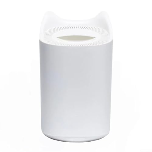 Wiederaufladbarer USB-Luftbefeuchter, tragbarer, leiser Mini-Luftbefeuchter mit großem Nebelvolumen, mehrfarbige Beleuchtung für den Innenbereich, 21 x 13 x 13 cm (weiß, 2 l) von WheatThrive