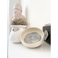 Blaue Blumen Design Keramik Schale, Ringschalenhalter, Kleiner Behälter, Töpferkunst von WheelThatUp