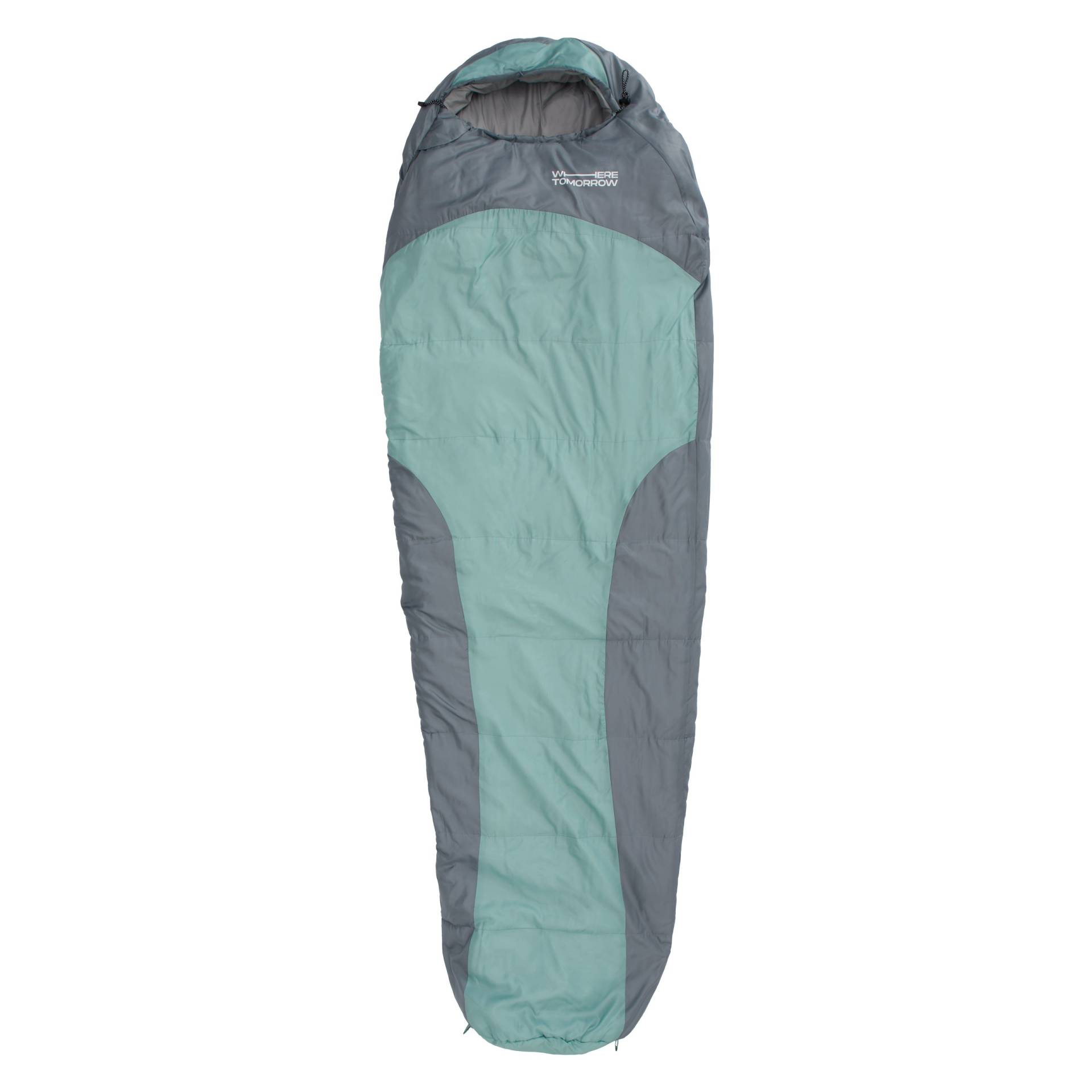 Camping Schlafsack Classic - Mumienschlafsack mit Tasche - 230 x 80 x 55 cm - Hellblau von Where Tomorrow