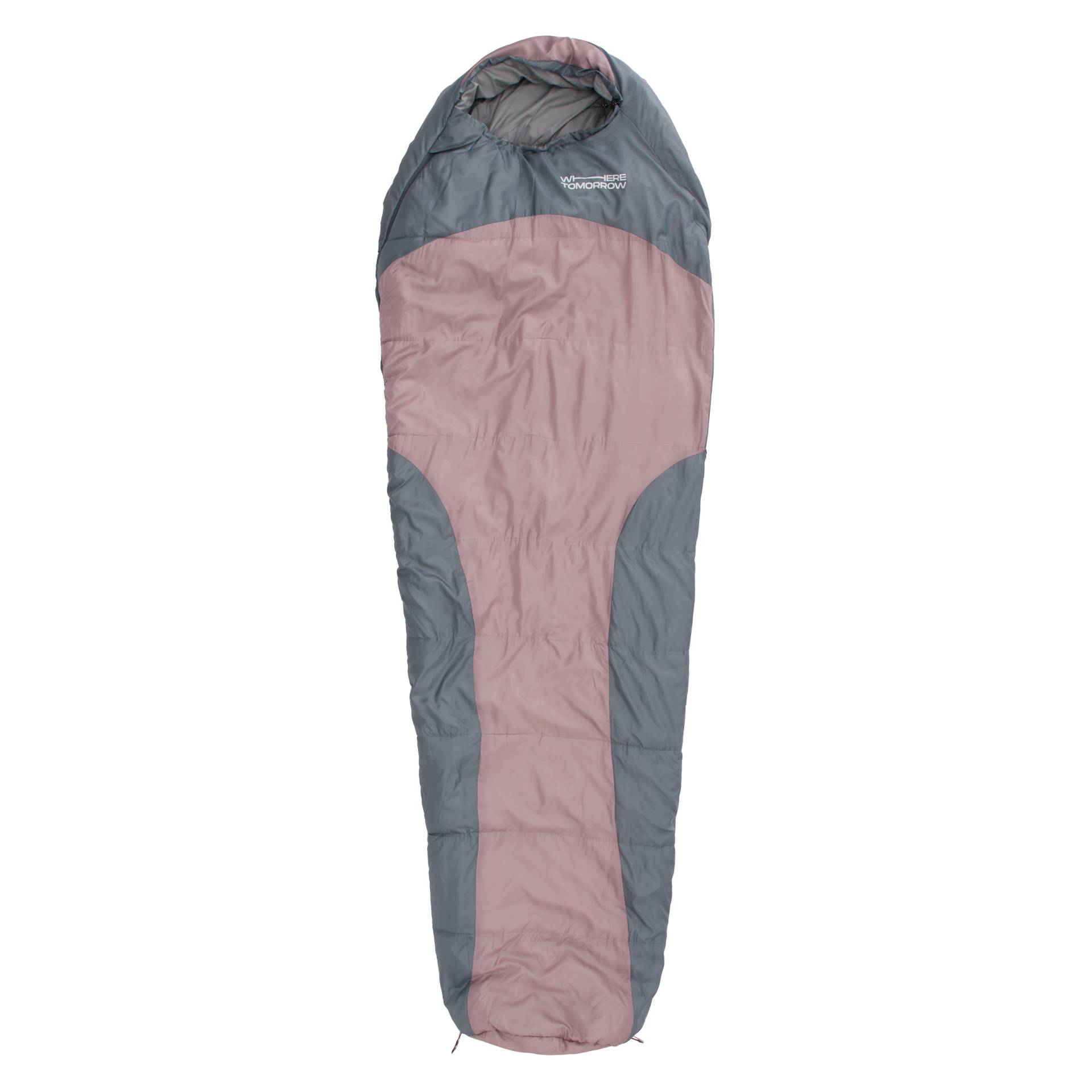 Camping Schlafsack Classic - Mumienschlafsack mit Tasche - 230 x 80 x 55 cm - Rosé von Where Tomorrow