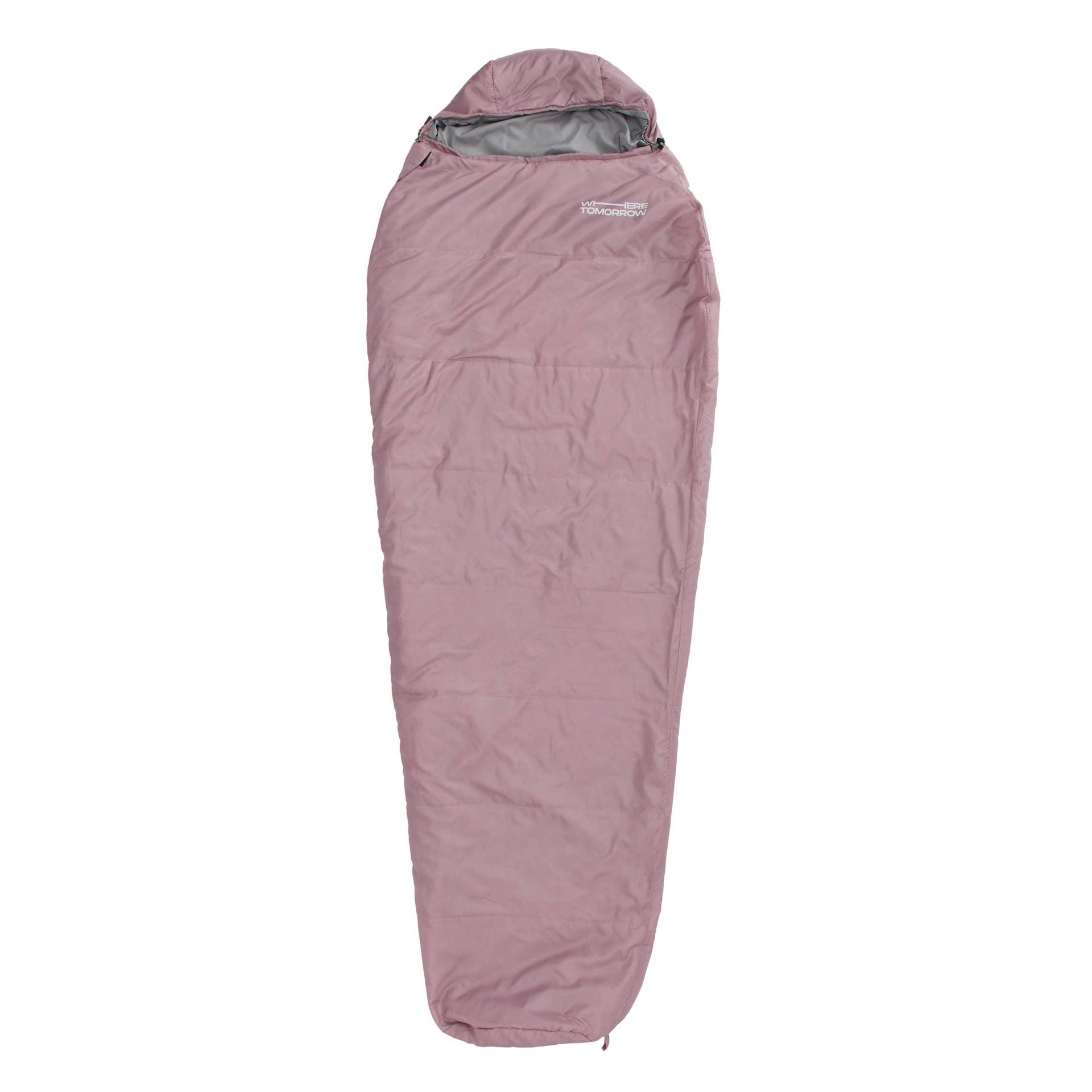 Camping Schlafsack Small & Light - Mumienschlafsack mit Tasche - 220 x 80 x 50 cm - Rose von Where Tomorrow