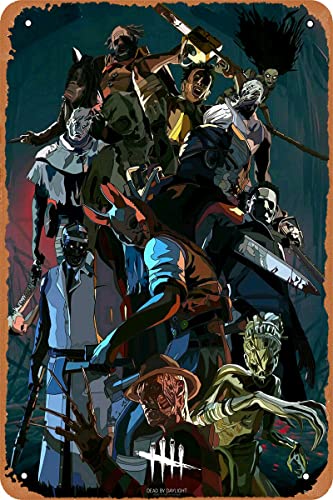 Dead by Daylight Game Poster Vintage Gaming Art Blechschild Wanddekoration Schild 20,3 x 30,5 cm von Whiasegry