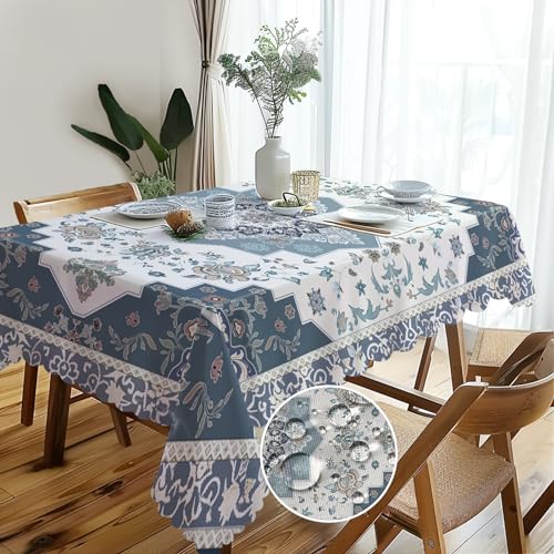 Abwaschbare Rechteckig Tischdecke Vintage Florals Tischdecken Pflegeleicht Outdoor Abwaschbar Gartentischdecke für Draußen Esszimmer Küche Garten Party Hochzeiten oder Haushalt 110x140cm Abwaschbare Rechteckig Tischdecke Vintage Florals Tischdecken Pflegeleicht Outdoor Abwaschbar Gartentischdecke für Draußen Esszimmer Küche Garten Party Hochzeiten oder Haushalt 110x140cm von Whimsio