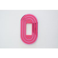 Handgefertigte Art Deco Rosa Acryl Lichtschalter Abdeckung von WhimsyMakersShop