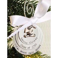 Personalisierte Weihnachten Ornament Abschluss Graduierung Geschenk Klasse Von 2019 2020 2021 Abitur College von WhirlyBirdDesigns