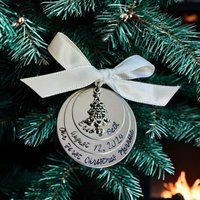 Unsere Erste Weihnachten Ornament Verheiratet Weihnachtsbaumschmuck Herr Und Frau Mann Hochzeitsgeschenk Ersten Weihnachtsbaum von WhirlyBirdDesigns