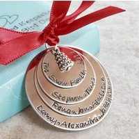 Verkauf Personalisierte Familie Weihnachten Ornament Mit Namen Großeltern Geschenk Für Mama Und Papa Weihnachtsbaum Benutzerdefinierte von WhirlyBirdDesigns