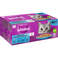 Portionsbeutel Multipack 1+ Fisch Auswahl in Gelee 40 x 85g Portionsbeutel Multipack 1+ Fisch Auswahl in Gelee 40 x 85g von Whiskas