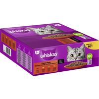 Portionsbeutel Multipack Jumbo Pack 1+ Klassische Auswahl in Sauce 80 x 85g von Whiskas