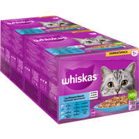 Portionsbeutel Multipack Vorratspack 1+ Fisch Auswahl in Gelee 24 x 85g von Whiskas