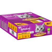 Portionsbeutel Multipack Jumbo Pack 1+ Geflügel Auswahl in Gelee 80 x 85g von Whiskas
