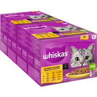 Portionsbeutel Multipack Vorratspack 1+ Geflügel Auswahl in Sauce 24 x 85g von Whiskas