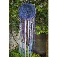 Schutztraumfänger, Schönes Dekor An Der Wand Oder Fenster, Heiliger Raum Dekoration, Natürliche Kristalle Lapis Lazuli Hämatit, Drittes Auge von WhisperingWhiteRaven