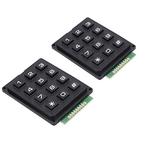 Whisverse 2Pcs Switch Keyboard Keypad Modul ABS Kunststofftasten 3X4 12 Tasten Membranschalter DIY Kit für Whisverse 2Pcs Switch Keyboard Keypad Modul ABS Kunststofftasten 3X4 12 Tasten Membranschalter DIY Kit für von Whisverse