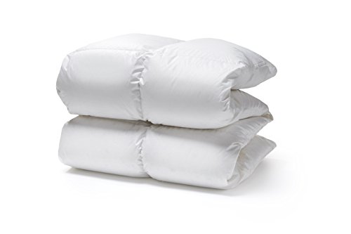 White Cloudz KAPRUN Daunendecke 140x220 cm Wärmeklasse 4 – Extra warme Bettdecke mit 90% Europäische Gänsedaunen – 880g, hochwertiger Bezug aus 100% Mako Baumwolle, besonders weich & flauschig von White Cloudz