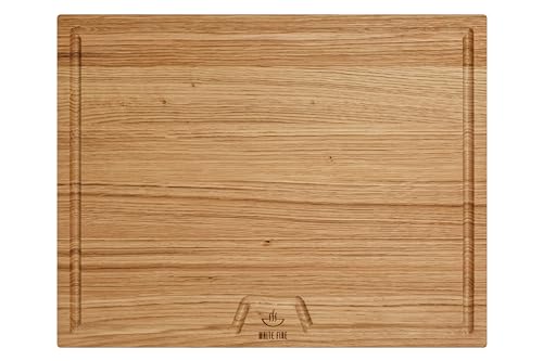 White Fire Schneidebrett aus Eiche, 45 x 35 x 2,5 cm von White Fire