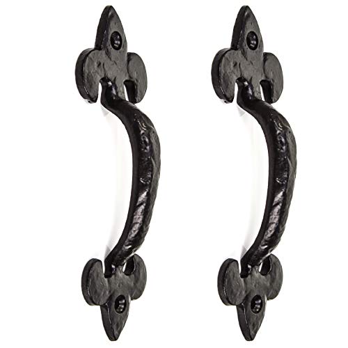 2 x schwarze Gusseisen-Griffe, 17,8 cm 2 x schwarze Gusseisen-Griffe, 17,8 cm von White Hinge