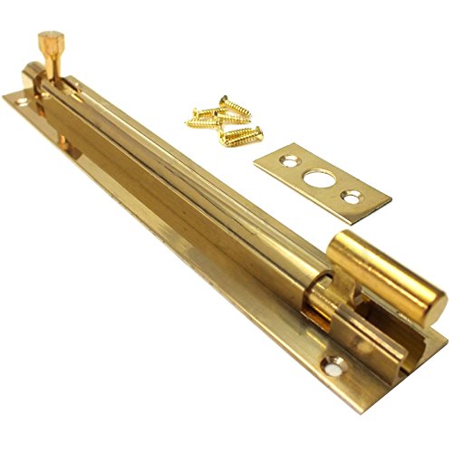 Massivem Messing Langhalsige Slide Bolt ideal für Badezimmer | 150 mm von White Hinge