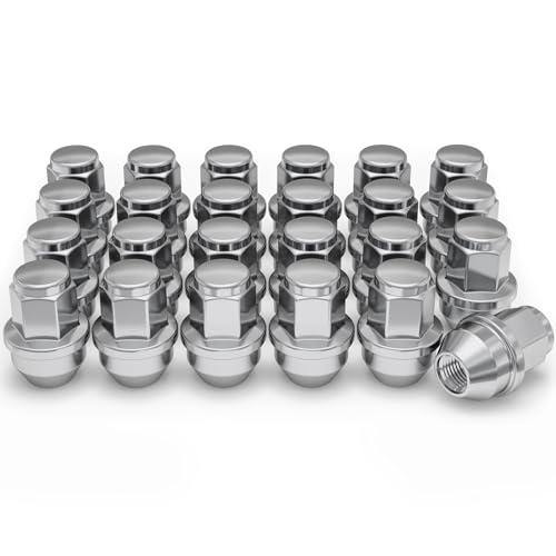 White Knight WN00809-24AM Chrom M14 x 1,50 Fabrik OEM-Stil Bulge Eichel Radmutter für Ford F-150 (2015-2022), 24 Stück von White Knight