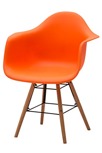 White loft, Sessel, Metall, Orange, 62 x 62 x 82 cm von White loft