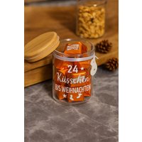 Liebevoll Befülltes Geschenkglas Zur Weihnachtszeit | 24 Küsschen Oma Geschenk Opa Aufbewahrungsglas Nikolaus von WhitePresent