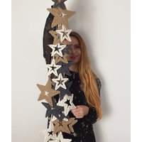 4Er Set Weihnachtsbaum Hängende Sterne | Stern in 3 Farben Erhältlich Weihnachtsdeko Ornamente & Akzente Boho von WhiteRavenMacrame