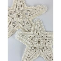 Weihnachtssterne | Weihnachtsschmuck Weihnachtsdekoration Ornamente & Akzente Verzierungen Boho Mandala von WhiteRavenMacrame