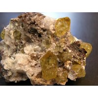 Apatit Kristalle Auf Matrix Mexiko 3 X Zoll 290 Gramm A3 von WhiteRinoGems