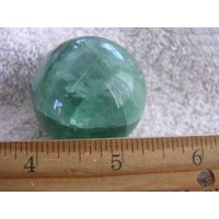 Fluorit Kugel 2, 5cm Blau/Grün Mit Ringständer Dh01 Aus Acryl von WhiteRinoGems