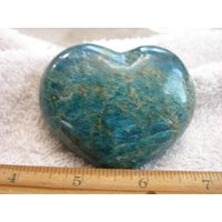 Herz Handschmeichler Apatit Stein Größere Poliert Beidseitig 5, 7-7, 5 cm Dk06 von WhiteRinoGems