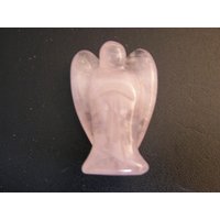 Rosenquarz Engel 5x3cm Natürlicher Poliert von WhiteRinoGems