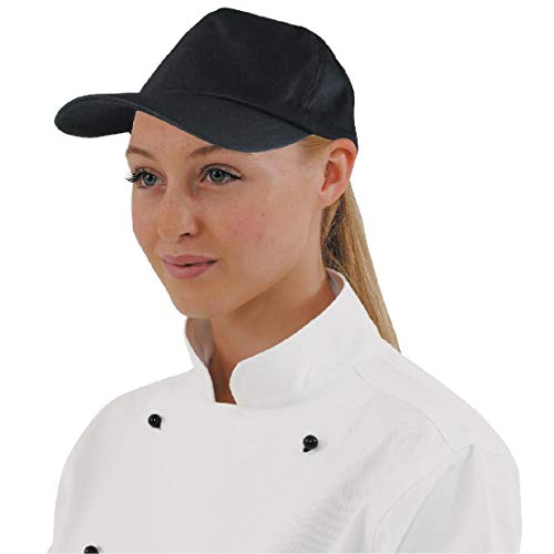 Whites Chefs Apparel A219 Whites Baseball Cap, Schwarz von Whites Chefs Apparel