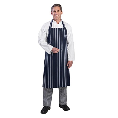Whites Chefs Apparel A530 Whites Butchers Schürze, gestreift, Marineblau von Whites Chefs Clothing