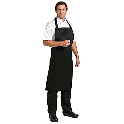 Whites Latzschürze, Polyester-Baumwolle, lange Bänder, Kochschürze, für Küche, Kochen, Catering von Whites Chefs Apparel