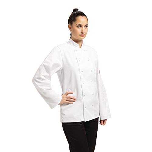 Whites Vegas Kochjacke Unisex – Langarm Weiß A134‑M von Whites Chefs Clothing