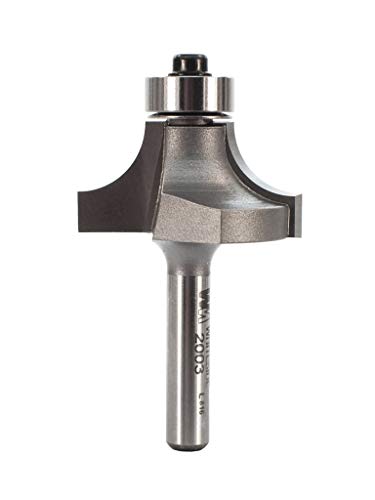 Whiteside 6,35 mm (1/4 Zoll), 3/8 Zoll Radius x 1-1/4 Zoll Durchmesser x 5/8 Zoll Schnittlänge - Roundover B ... von Whiteside Router Bits