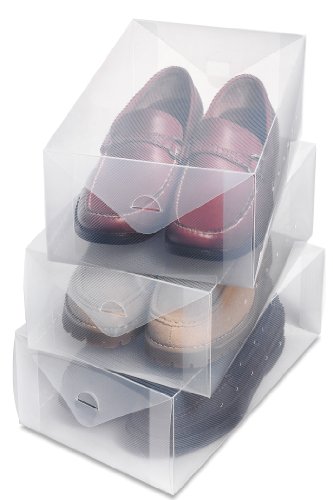 Whitmor Clear Vue Herren Schuhkarton (3er-Set) von Whitmor