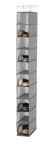 Whitmor 6283-112 Schuhregale zum Aufhängen, Kreuzschraffur, Grau von Whitmor