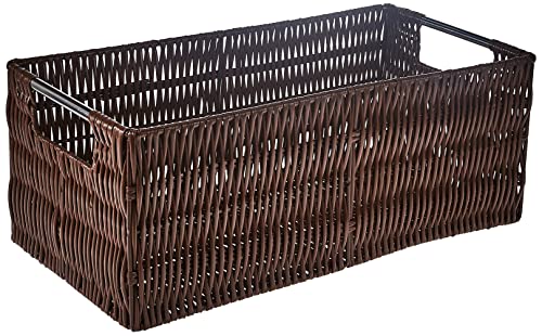 Whitmor Small Storage Tote Kleine Aufbewahrungstasche, Metall Kunststoff, braun, No Size von Whitmor