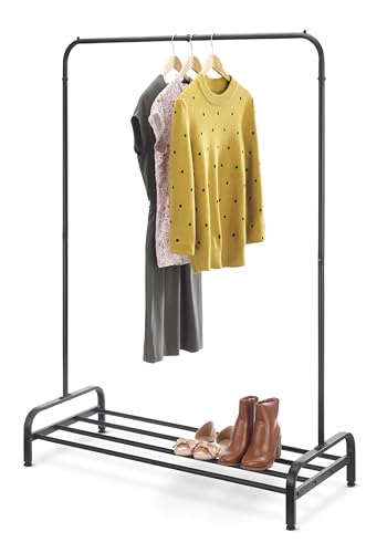 Whitmor Whimor Kleiderständer, strapazierfähig, modern, Kleiderständer mit 4 Bodenstangen aus Metall, 43,3 Zoll Display Rack zum Aufhängen von Kleidung, Schwarz Whitmor Whimor Kleiderständer, strapazierfähig, modern, Kleiderständer mit 4 Bodenstangen aus Metall, 43,3 Zoll Display Rack zum Aufhängen von Kleidung, Schwarz von Whitmor