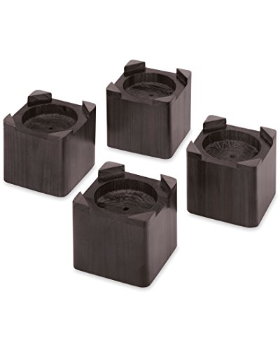 Whitmor Wood Bed Risers-Espresso-Set of 4 Betterhöhung, Holz von Whitmor