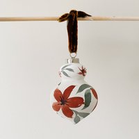 Handbemalte Blumenverzierung - Weihnachtsstern Ornament Urlaub 2025 Verzierung Dekor Erbstück Geschenk Für Mama Handbemalte Blumenverzierung - Weihnachtsstern Ornament Urlaub 2025 Verzierung Dekor Erbstück Geschenk Für Mama von WhitneyRainStudio