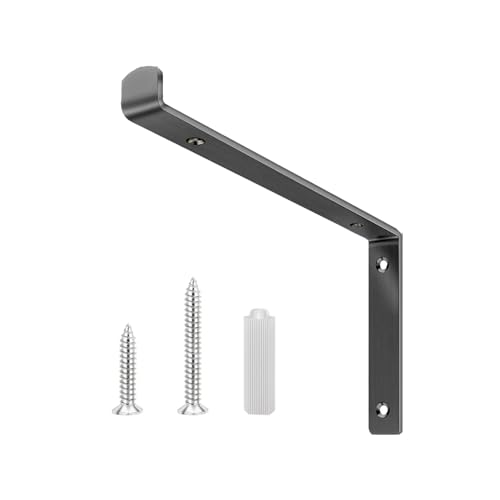 Dekorative Wandregalhalterungen aus Edelstahl, L-förmige Eckhalterung, robuste Stützen mit Schrauben, Wandmontage, Metallregalstützen, Halterungen Dekorative Wandregalhalterungen aus Edelstahl, L-förmige Eckhalterung, robuste Stützen mit Schrauben, Wandmontage, Metallregalstützen, Halterungen von Whltzf