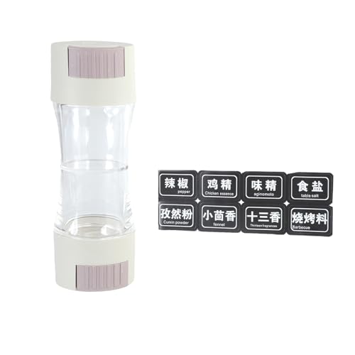 Doppelköpfiger Presse Typ 0 50 G Salzschüttler Und Salzspender Plastikgewürzflasche Für Haus Und Restaurantküchen Pressentyp Spender von Whltzf