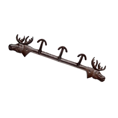 Doppelter Hirsch Gusseisen Wandhaken für Schlüssel Mantel Dekoration Stabil Schwarz Metall Home Dekoration Dekorative Kleiderbügel Dekorative Elch Metallhaken Doppelter Hirsch Gusseisen Wandhaken für Schlüssel Mantel Dekoration Stabil Schwarz Metall Home Dekoration Dekorative Kleiderbügel Dekorative Elch Metallhaken von Whltzf