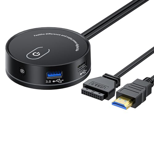 Externe Stromversorgung für Computer mit USB-Erweiterung und 3,5-mm-Auditorieanschluss, Optinal für Gamer und professionelle Multiport-Erweiterung Externe Stromversorgung für Computer mit USB-Erweiterung und 3,5-mm-Auditorieanschluss, Optinal für Gamer und professionelle Multiport-Erweiterung von Whltzf