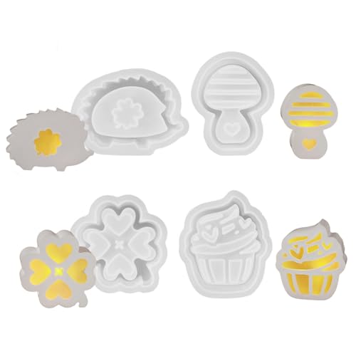 Flexible Silikonform für Heimdekoration, ausgehöhlter Kerzenständer, Gips für Atmosphäre, Licht-Silhouetten, kreative Geschenkherstellung, Silikonformen-Set von Whltzf