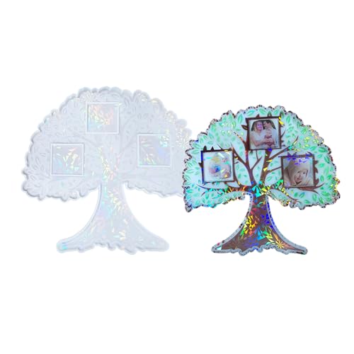 Fotorahmen-Harz-Formen mit großem Baum, Kristall, Epoxidharz, Form für Tisch-Wanddekoration, Silikon, Heimdekoration Fotorahmen-Harz-Formen mit großem Baum, Kristall, Epoxidharz, Form für Tisch-Wanddekoration, Silikon, Heimdekoration von Whltzf