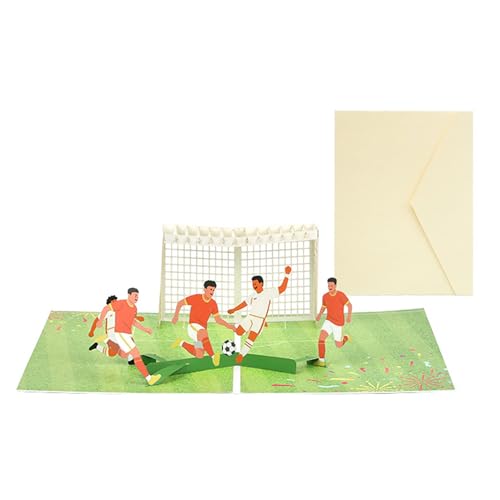 Individualisierte Fußball-Feierkarte mit SPFL-Team-Design, handgeschriebene Wünsche für Fußball-Enthusiasten, faltbare Geschenkkarten für Fans der schottischen Ligen von Whltzf